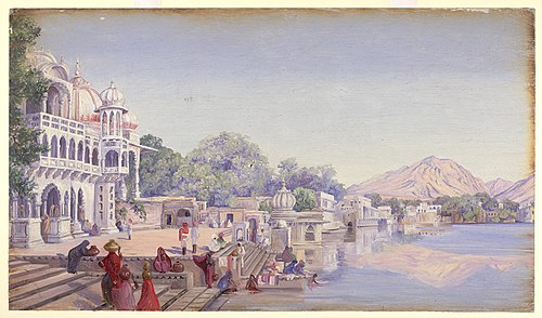 'Poshkur, India. Decr. 1878', 1878, Marianne North