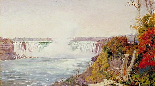 View of Both Falls of Niagara, 1871, Marianne North