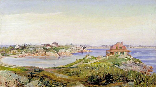 View of Mrs Skinner's House at West Manchester, Massachusetts, 1871, Marianne North
