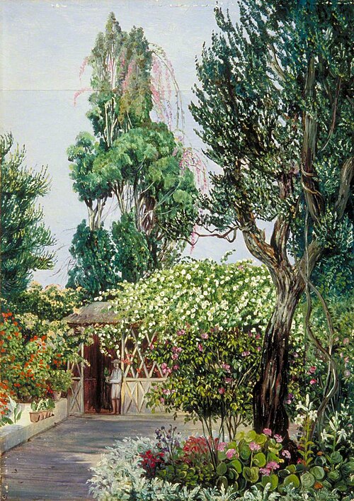 Scene in Mr Smith's Garden, Teneriffe, 1875, Marianne North