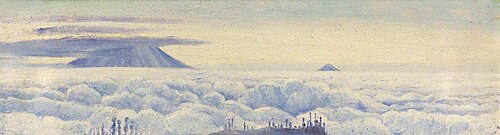 Ijen Volcano and Papandayan Volcano, Java, 1876, Marianne North