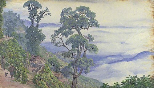 'Clouds from Darjeeling. Septr. 1878. India', 1878, Marianne North
