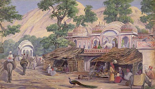 'Temple near Jeypore. India. Decr. 1878', 1878, Marianne North