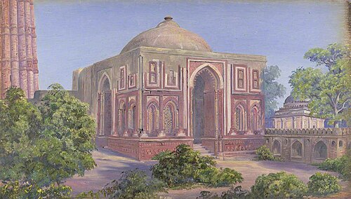 'Gate of Ali Ud Deen. Kutub. Delhi. India. 15 Novr. 1878', 1878, Marianne North