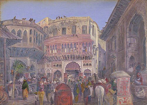 Street Scene, Mathura. '6th Decr. 1878', 1878, Marianne North