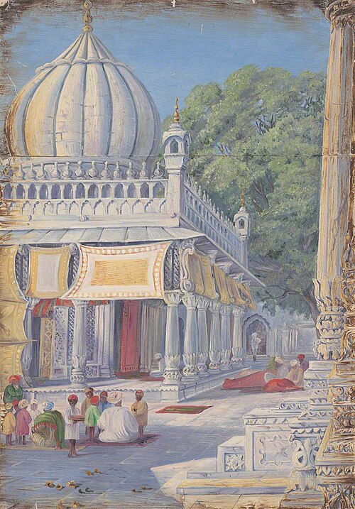 Tomb of Nizamuddin, Delhi, India, 1878, Marianne North