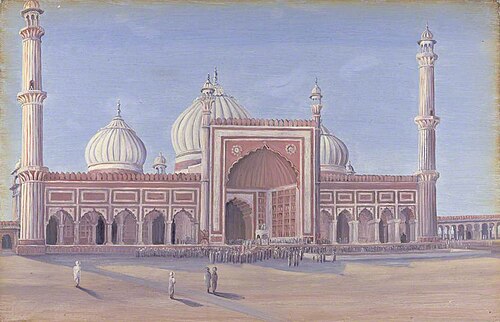 'The Great Mosque of Delhi, India. Novr. 1878', 1878, Marianne North