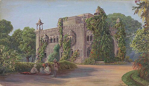 Old Palace and Garden, Amritsar, Punjab, India, 1878, Marianne North
