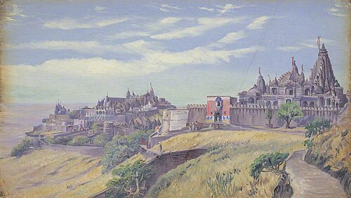 Jain Temples, Shetrunjaya Hill, Palitana, 1879, Marianne North
