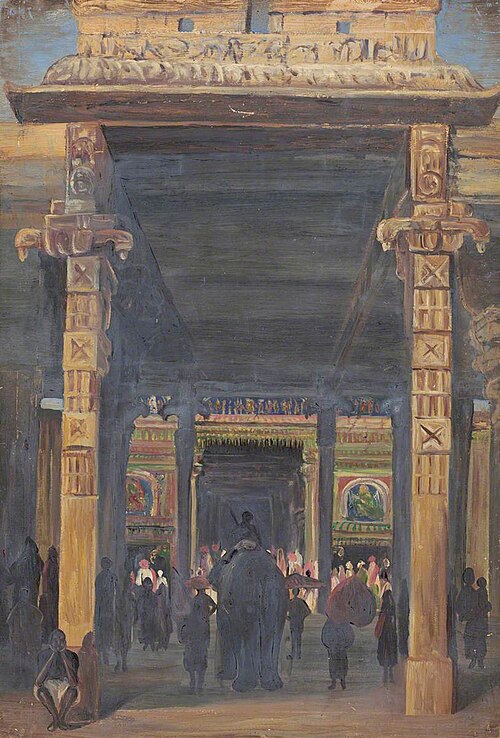 Gate Leading into the Temple, Madura, , Marianne North