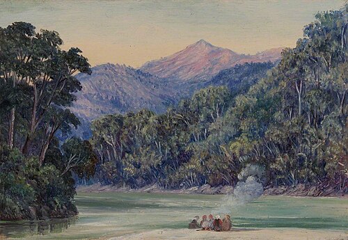 Meeting of the Rivers near Darjeeling, , Marianne North