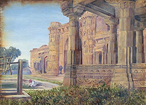 Mosques of the Queen, Ahmedebad, , Marianne North