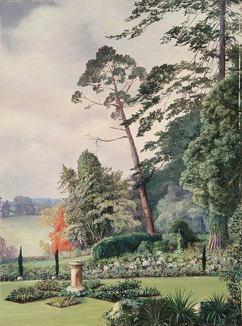 Sundial, Alderley Garden, Gloucestershire, , Marianne North