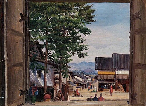 From a Gate in Kyoto, Japan, , Marianne North