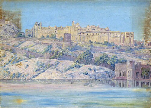 Palace and Tank of Amber, , Marianne North
