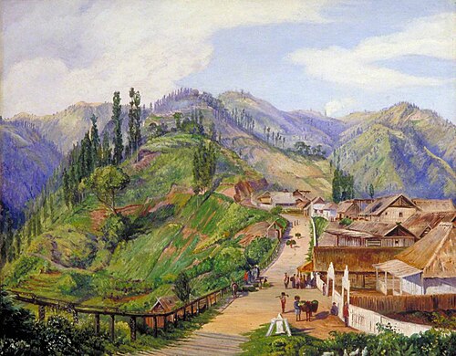 Village of Tosari, Java, 6,000 Feet above the Level of the Sea, 1876, Marianne North