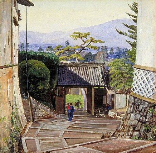 Gate of Mariamma Temple, Japan, 1876, Marianne North