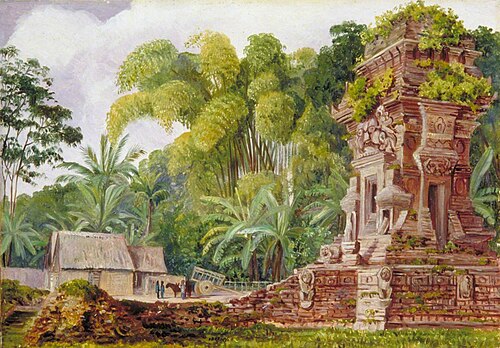 Small Hindu Temple of Kidel, Java, 1876, Marianne North
