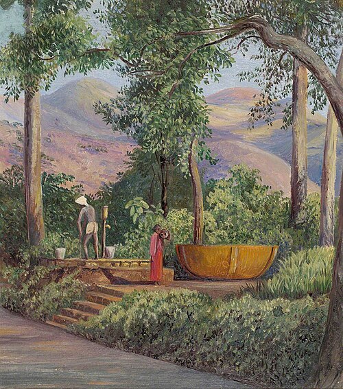 The Well, Ceylon (Sri Lanka), 1877, Marianne North