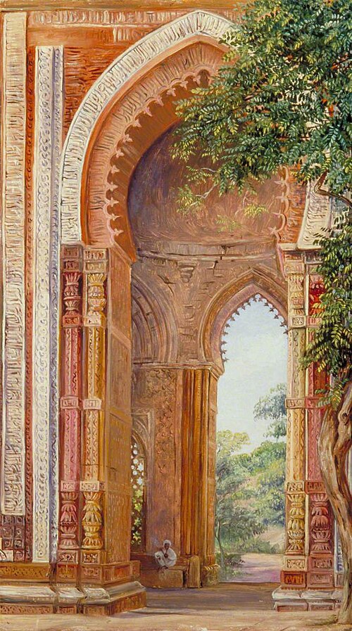 Tomb of Ali ud Deen and Neem Tree, Delhi, 1878, Marianne North