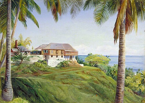 Spring Gardens, Jamaica, with Its Cocoanut Palms, 1872, Marianne North