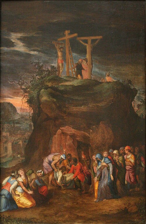 Mise au tombeau du Christ, 1560, Marcello Venusti