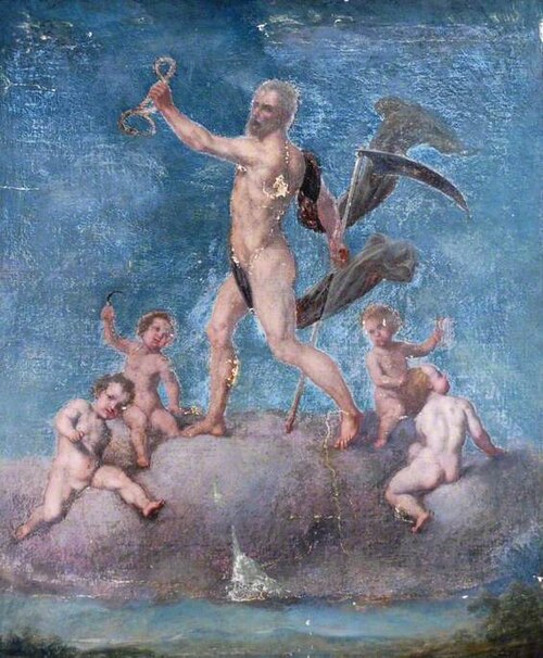 Time with Four Putti Representing the Seasons, , Marcello Venusti