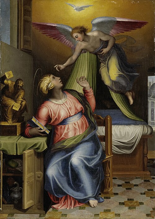 L'Annonce faite à Marie, 1550, Marcello Venusti
