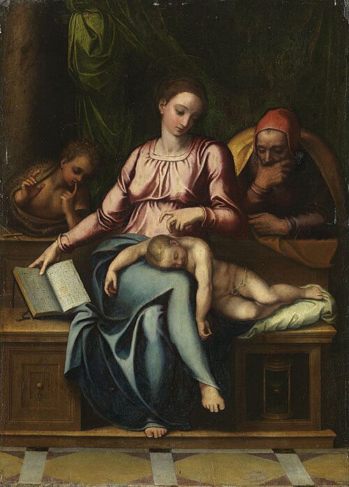 Heilige Familie mit Johannesknaben, 1547, Marcello Venusti