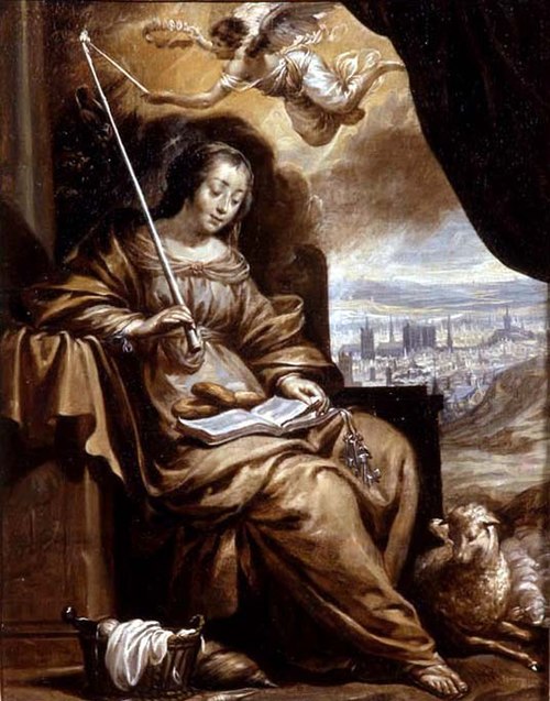 Sainte Geneviève devant Paris, 1638, Charles Le Brun