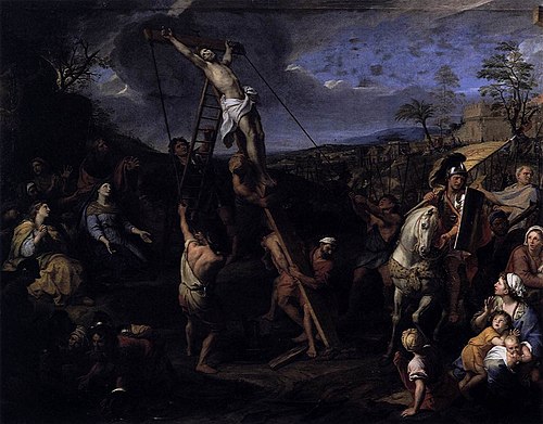 Jésus élevé en croix, 1650, Charles Le Brun