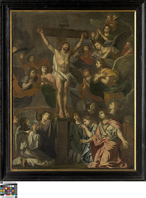 Christ sur la Croix entouré d'anges, 1600, Charles Le Brun