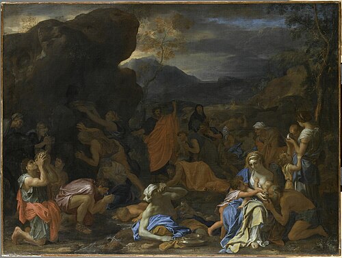Le Frappement du rocher, 1650, Charles Le Brun