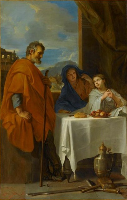 La Sainte Famille avant le retour d'Egypte, 1650, Charles Le Brun