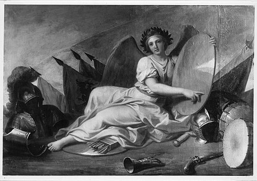 Schild haltender Genius (Umkreis), 1654, Charles Le Brun