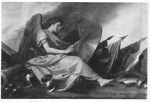 Schild haltender Genius (Umkreis), 1654, Charles Le Brun