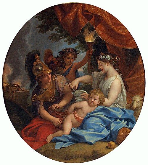 Venus Clipping Cupid’s Wings, 1655, Charles Le Brun