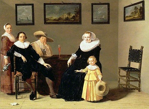 Dutch Family in an Interior, 1634, Jan Olis