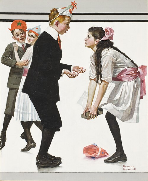 Children Dancing at a Party, 1918, Norman Rockwell