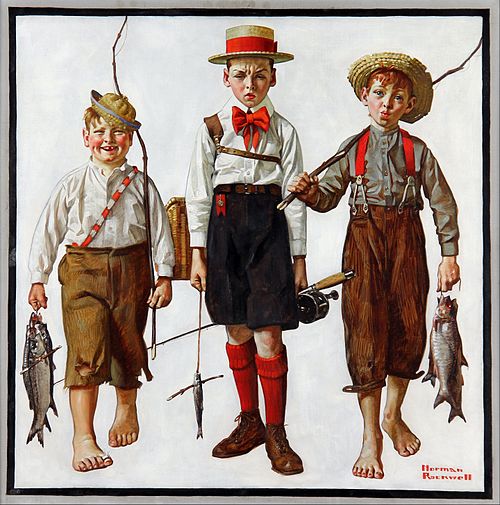 Catch, The, 1919, Norman Rockwell
