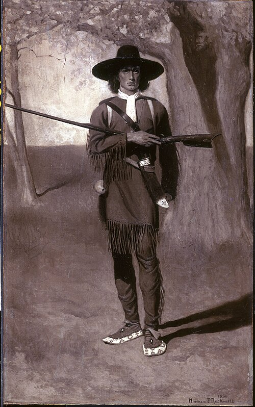 Daniel Boone, Pioneer Scout, 1912, Norman Rockwell