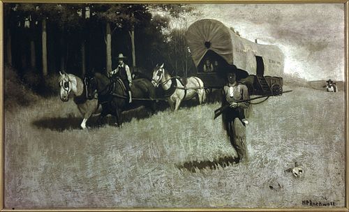 Scouting With Daniel Boone, 1914, Norman Rockwell