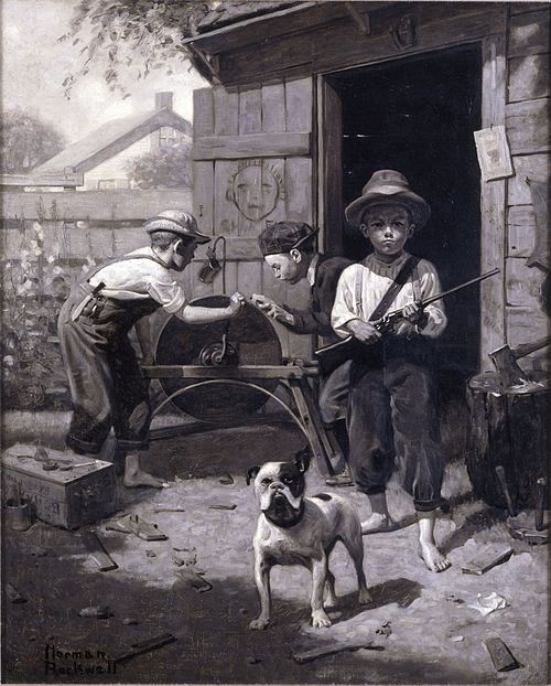 Slim Finnegan, 1916, Norman Rockwell