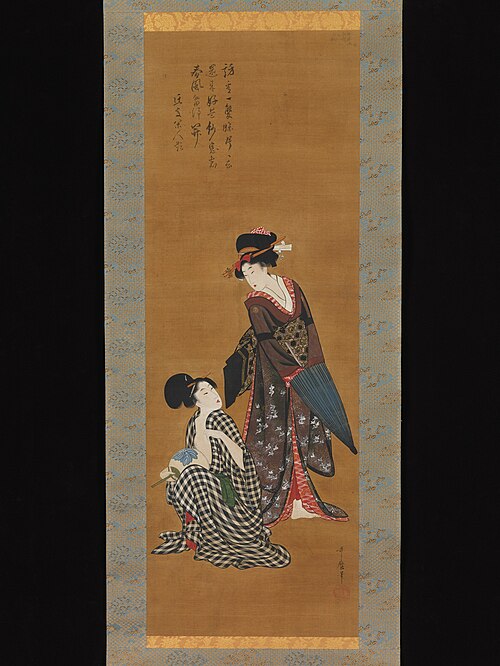 Two Beauties, 1802, Utamaro