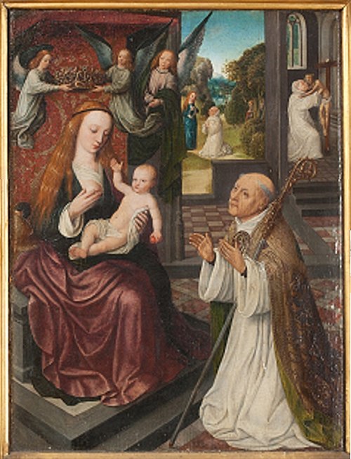 Lactation of St. Bernard, 1450, Jan van Eeckele