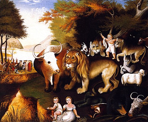Peaceable Kingdom, 1837, Edward Hicks