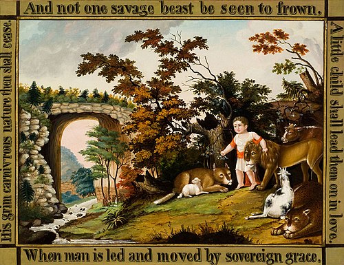 Peaceable Kingdom of the Branch, 1828, Edward Hicks