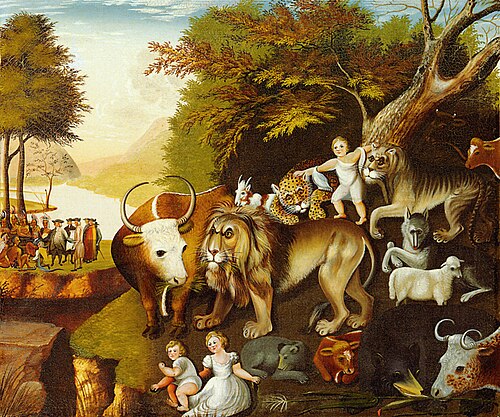 The Peaceable Kingdom, 1820, Edward Hicks