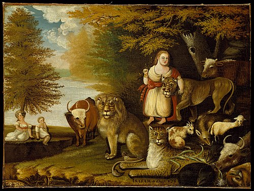 Peaceable Kingdom, 1830, Edward Hicks