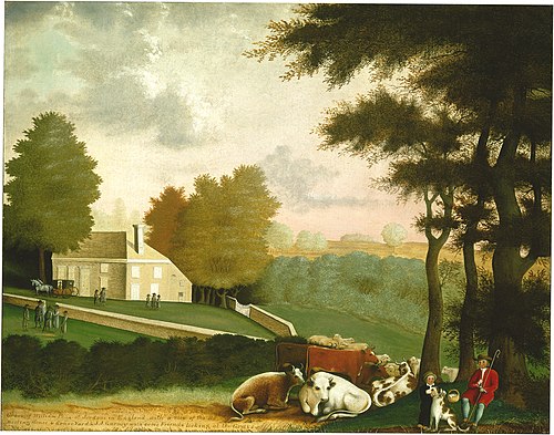 The Grave of William Penn, 1847, Edward Hicks